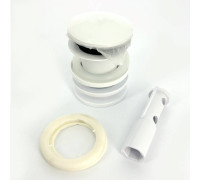 Выпуск для умывальника McAlpine 60 мм с пробкой 1 1/4 белый матовый CWP60-CB-MW