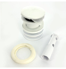 Выпуск для умывальника McAlpine 60 мм с пробкой 1 1/4 белый матовый CWP60-CB-MW