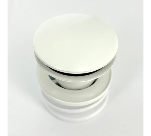 Выпуск для умывальника McAlpine 60 мм с пробкой 1 1/4 белый матовый CWP60-CB-MW