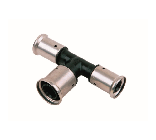 Тройник пресс-фитинг HENCO PVDF переходной увеличенный 32x40x32 мм 12PK-324032