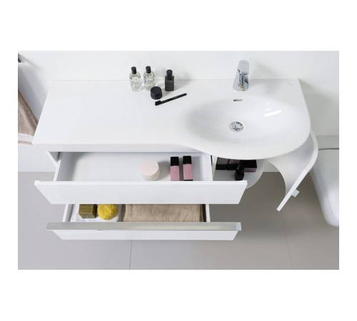 Тумба с раковиной Laufen Palace 114х45х37.5 см 2 ящика 1 дверца белый глянцевый 4.0160.2.075.475.1 / 4.0160.2.075.464.1 / 8.1670.5.000.104.1