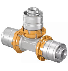 Пресс-тройник равнопроходной латунный Uponor S-Press 16-16-16 1014918