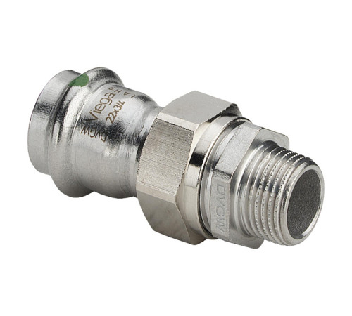 Переходник Viega Sanpress Inox 28 мм х 3/4 наружная резьба вставной 438326
