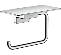 Держатель туалетной бумаги Hansgrohe AddStoris с полкой 150х80 мм 41772000