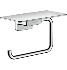 Держатель туалетной бумаги Hansgrohe AddStoris с полкой 150х80 мм 41772000