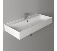 Раковина подвесная Simas Agile 101х46 см 1 отверстие с переливом белая AG101 bi*1