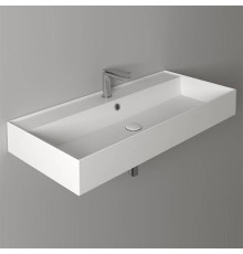 Раковина подвесная Simas Agile 101х46 см 1 отверстие с переливом белая AG101 bi*1