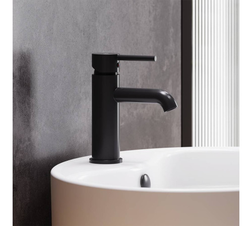 Смеситель для раковины AM.PM Scandinavian Pure матовый черный 360210300