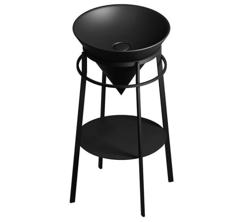 Полка встраиваемая Kerama Marazzi CONO круглая 43.1 см черный матовый CO4.43\BLK.M