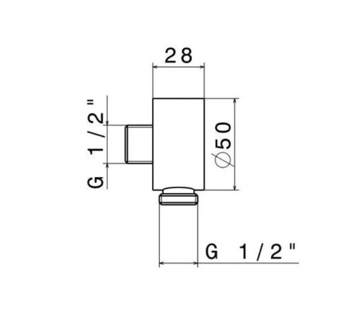 Вывод для душа Kerama Marazzi Ole хром 2299KM.21.018