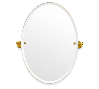Зеркало овальное Tiffany World Harmony 021 56х66 см вращающееся золото TWHA021oro