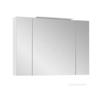 Шкаф зеркальный Roca Oleta 1000х700х137 мм белый матовый A857648501