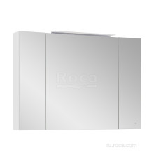 Шкаф зеркальный Roca Oleta 1000х700х137 мм белый матовый A857648501