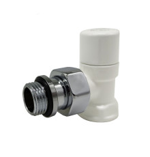 Клапан запорный угловой SR Rubinetterie Ovus 1/2 белый 0453-1500VC0A