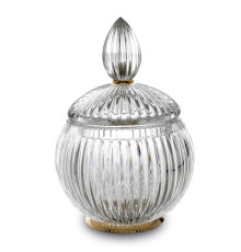 Баночка универсальная 3SC Elegance настольная Ø 15х20 см хрусталь золото EL48ACRGD