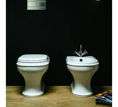 Биде напольное Azzurra Charme 52x40x42 см 1 отверстие CHBIT000000MBI