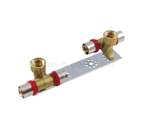 Комплект водорозеток на планке Tiemme 16x2.0-1/2 ВР 2 шт 1650082