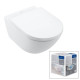 Унитаз подвесной Villeroy & Boch Subway 3.0 безободковый с сиденьем SoftClosing CeramicPlus 4670TSR1