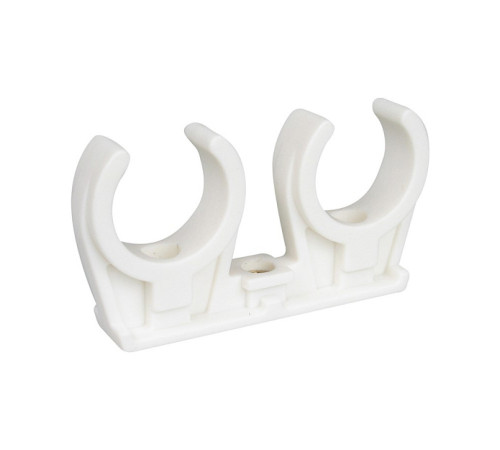 Клипса двойная Walraven BIS 14-15 мм с латунной втулкой M6 белая 0853215