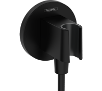 Шланговое подсоединение с держателем для душа hansgrohe FixFit Porter S матовый черный 26888670
