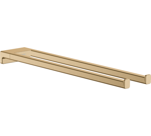 Держатель полотенец двухрожковый hansgrohe AddStoris 455 мм шлифованная бронза 41770140