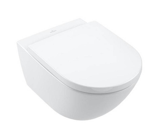 Унитаз подвесной Villeroy & Boch Subway 3.0 безободковый с сиденьем SoftClosing CeramicPlus 4670TSR1