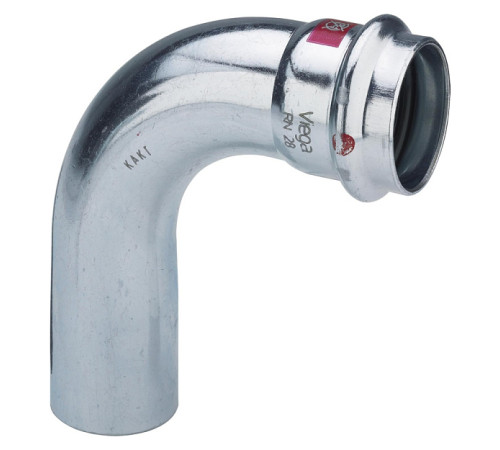 Угольник 90° Viega Prestabo пресс-вставной нелегированная сталь 42 мм 558246