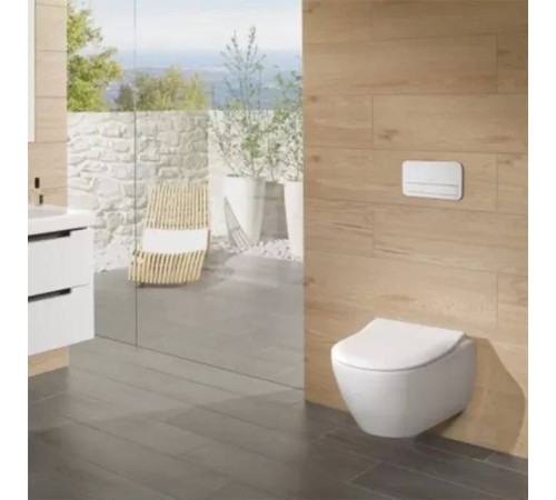 Унитаз подвесной Villeroy & Boch Subway 2.0 DirectFlush с сиденьем SlimSeat SoftClose CeramicPlus 5614R2R1
