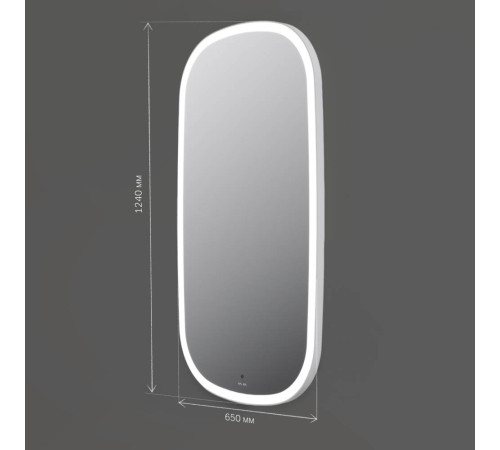 Зеркало AM.PM Func 65x124 см с LED-подсветкой и ИК-сенсором M8FMOX0651WGH