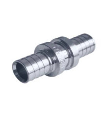 Муфта равнопроходная Uponor 17-17 мм латунь хромированная 12502773002