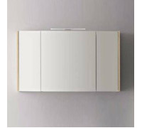 Зеркальный шкаф Cerasa Velvet 120х63х17 см 3 дверцы LED Tavolato Biscotto S71 762 C0