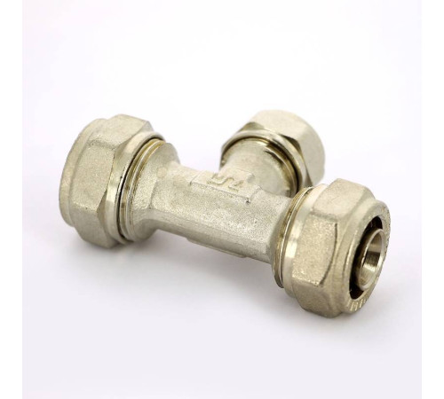 Тройник обжимной никелированный Tiemme 20х16х20 1600017