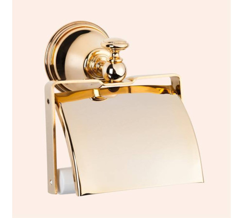 Держатель для туалетной бумаги с крышкой Tiffany World Harmony 219 подвесной золото TWHA219oro