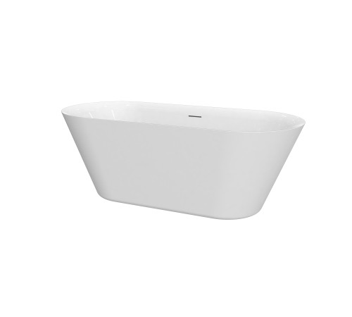 Ванна акриловая отдельностоящая AQUAMET AQM3501GW 1676х750х600 мм белый глянец AQM3501GW