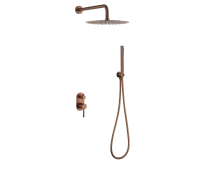 Душевой комплект встраиваемый Boheme Uno без излива brushed bronze 464-BRB