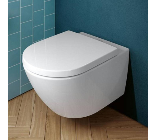 Унитаз подвесной Villeroy & Boch Subway 3.0 безободковый с сиденьем SoftClosing CeramicPlus 4670TSR1