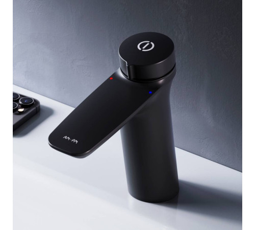 Смеситель для раковины AM.PM Inspire V2.0 TouchReel черный матовый F50A02522