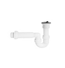 Выпуск для постирочных раковин Kerasan Comunita 50-60 мм хром 753501cr