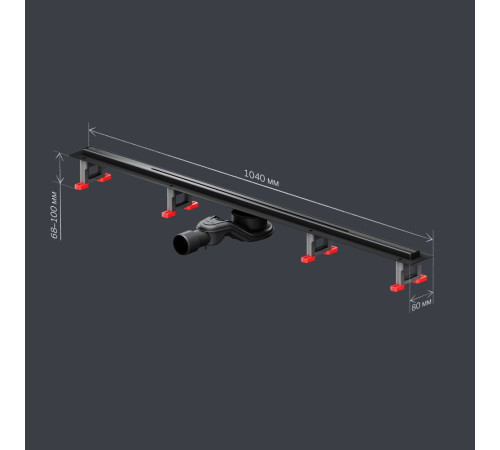 Трап для душа линейный AM.PM Masterflow Slim line 100 см W01SC-S11-100-05BM