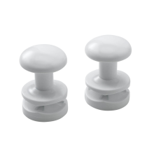 Держатель для полотенец Atlantic Кнопка для полотенцесушителя белый 139