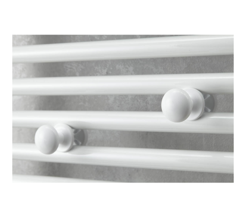 Держатель для полотенец Atlantic Кнопка для полотенцесушителя белый 139