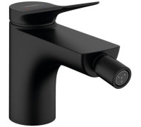 Смеситель для биде Hansgrohe Vivenis однорычажный со сливным гарнитуром матовый черный 75200670