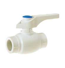 Кран шаровой полипропиленовый Fusitek PPR 25 мм белый FT07202