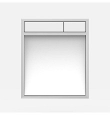 Панель управления SANIT LIS стекло белое/белоснежный 16.734.00.0010