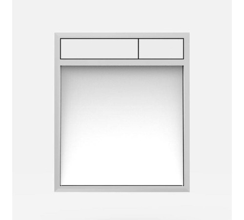 Панель управления SANIT LIS стекло белое/белоснежный 16.734.00.0010