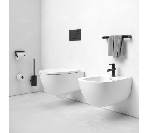 Смеситель для биде KEUCO IXMO 59509 372000 однорычажный с донным клапаном чёрный матовый 59509 372000