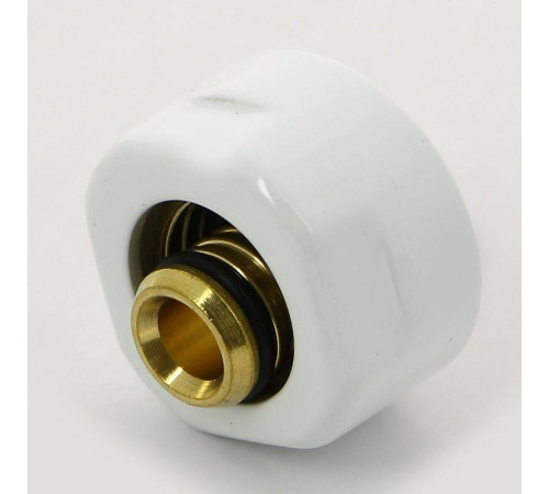 Соединитель для металлопластиковой трубы Carlo Poletti 16х2 мм белый A58502E9016