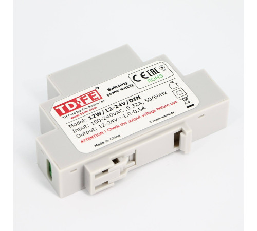 Блок питания на DIN-рейку TVP Electronics 12Вт 12-24В 12W/12-24V/DIN