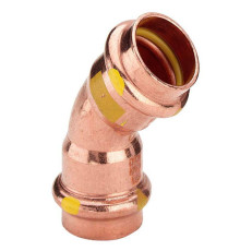 Угольник пресс 45° Viega Profipress G 28 мм медь 345631