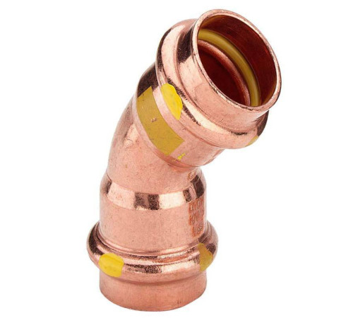 Угольник пресс 45° Viega Profipress G 28 мм медь 345631